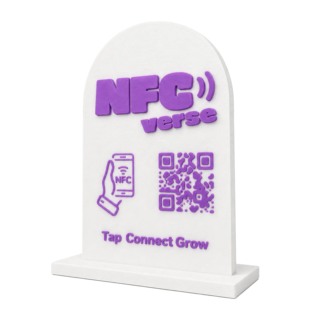 Single NFC & QR Business Stand